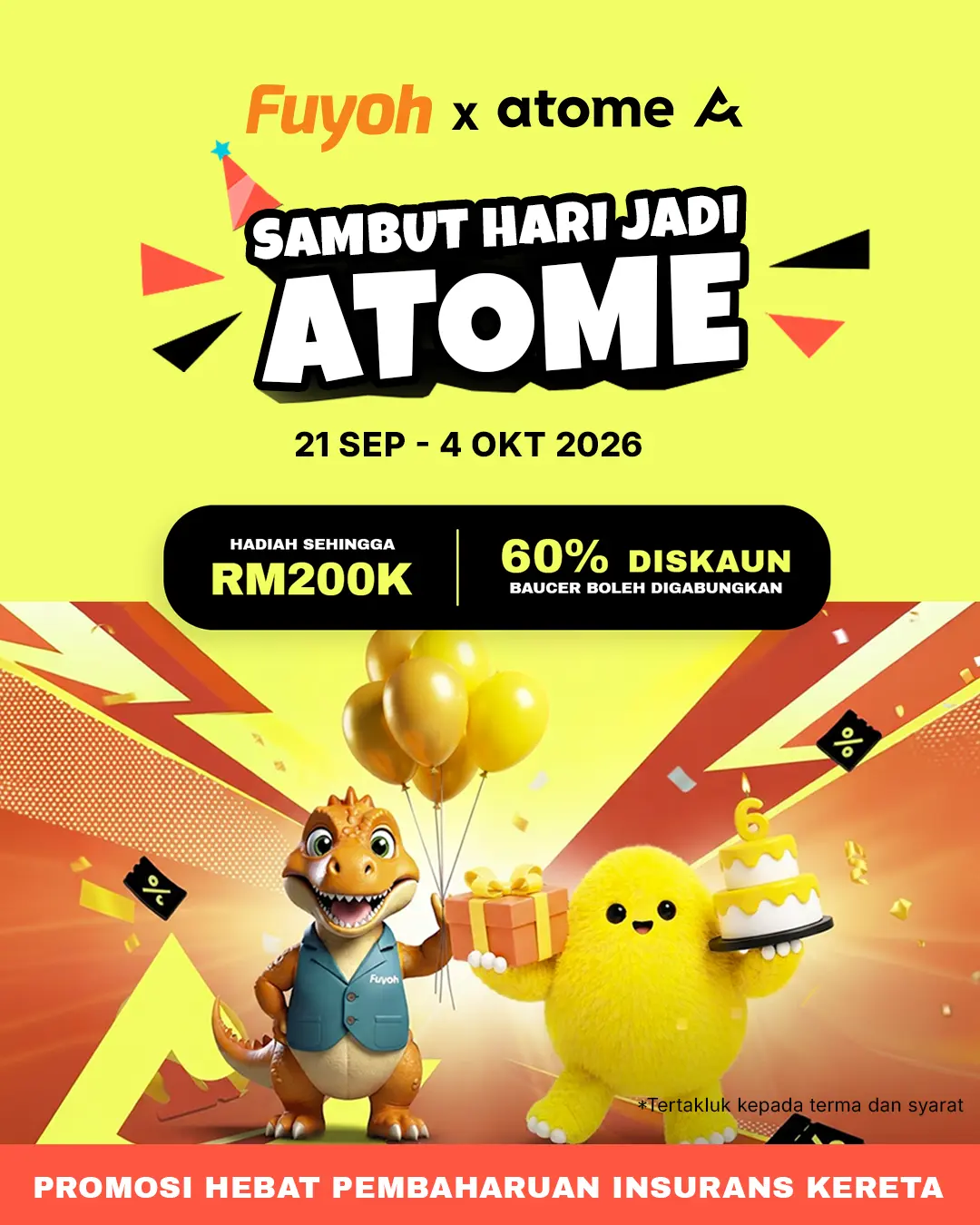 Atome Birthday Bash Banner